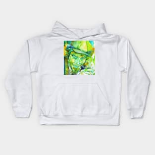 TOM WAITS watercolor portrait .1 Kids Hoodie